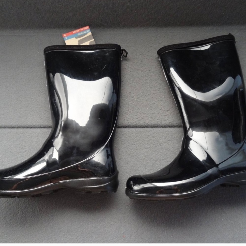 Kamik Heidi Gloss Black Waterproof Rain Boot, NWT - Picture 9 of 9